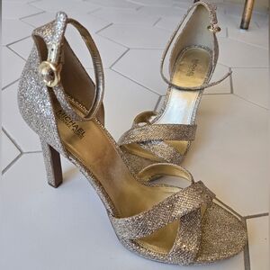 Michael Kors Gold Strappy Women's Heels